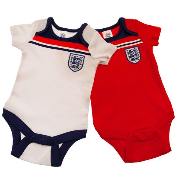 Baby & Toddler | England FA 2 Pack Bodysuit 82 Retro 6-9 Mths Baby & Toddler Baby & Toddler