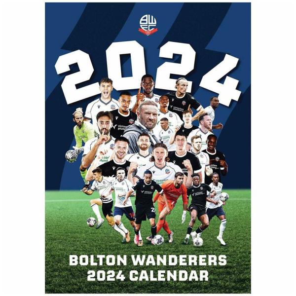 Calendars & Diaries | Bolton Wanderers FC A3 Calendar 2024 Calendars & Diaries Calendars & Diaries