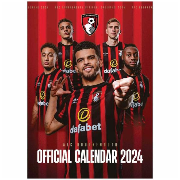 Calendars & Diaries | Bournemouth AFC A3 Calendar 2024 Calendars & Diaries Calendars & Diaries