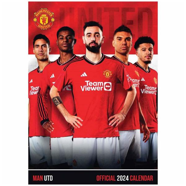 Calendars & Diaries | Manchester United FC A3 Calendar 2024 Calendars & Diaries Calendars & Diaries