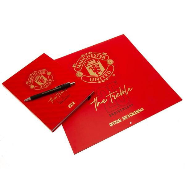 Calendars & Diaries | Manchester United FC Calendar Diary Musical Gift Box 2024 Calendars & Diaries Calendars & Diaries