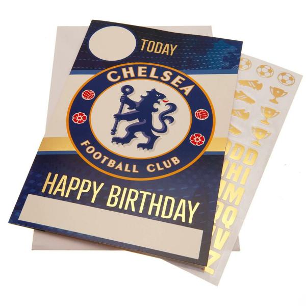 Cards & Gift Wrap | Chelsea FC Birthday Card with Stickers Cards & Gift Wrap Cards & Gift Wrap