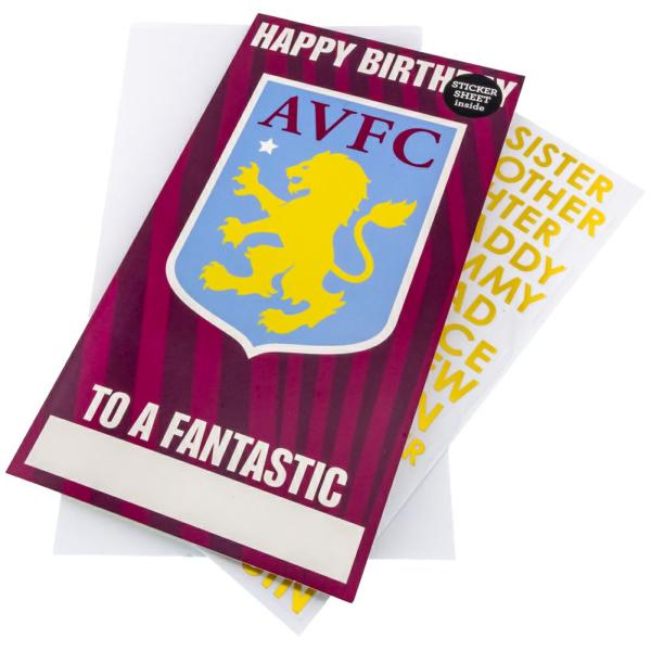 Cards & Gift Wrap | Custom Aston Villa FC Birthday Card Cards & Gift Wrap Cards & Gift Wrap