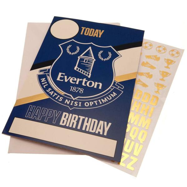 Cards & Gift Wrap | Everton FC Birthday Card with Stickers Cards & Gift Wrap Cards & Gift Wrap