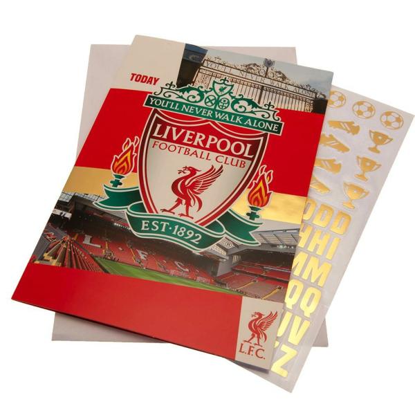 Cards & Gift Wrap | Liverpool FC Birthday Card with Stickers Cards & Gift Wrap Cards & Gift Wrap