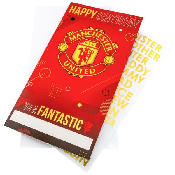 Cards & Gift Wrap | Personalised Manchester United FC Birthday Card Cards & Gift Wrap Cards & Gift Wrap