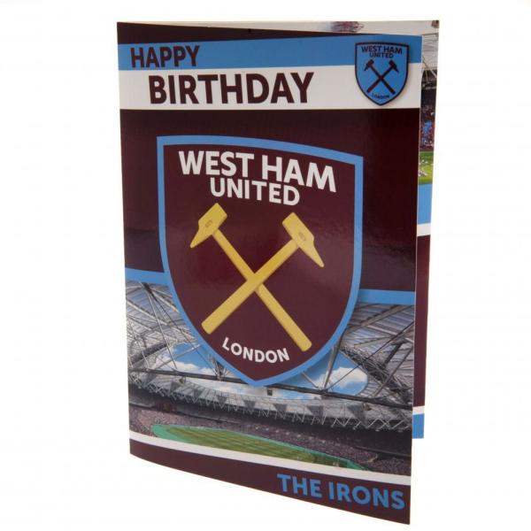 Cards & Gift Wrap | West Ham United FC Musical Birthday Card Cards & Gift Wrap Cards & Gift Wrap