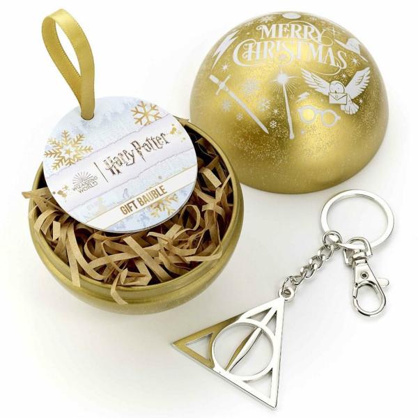 Christmas Novelties | Harry Potter Christmas Gift Bauble Gold Icons Christmas Novelties Christmas Novelties