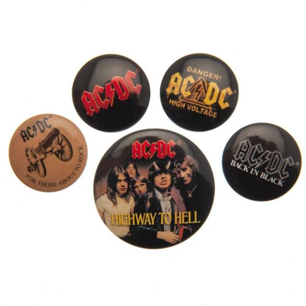 Clothing & Accessories | AC/DC Button Badge Set Clothing & Accessories Clothing & Accessories