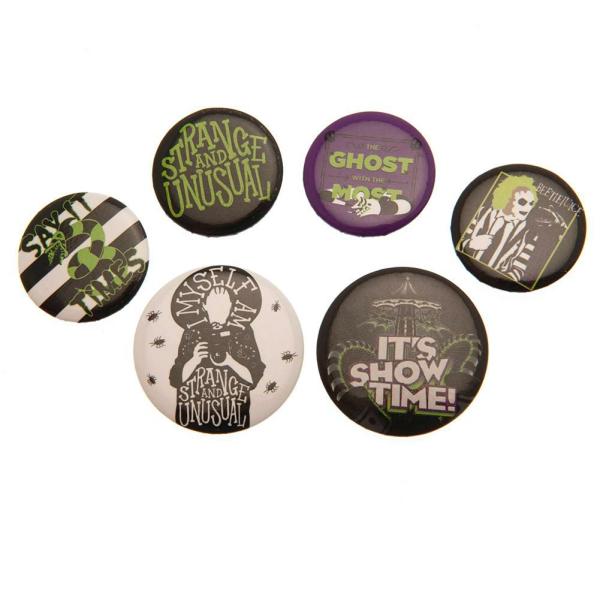 Clothing & Accessories | Beetlejuice Button Badge Set Clothing & Accessories Clothing & Accessories