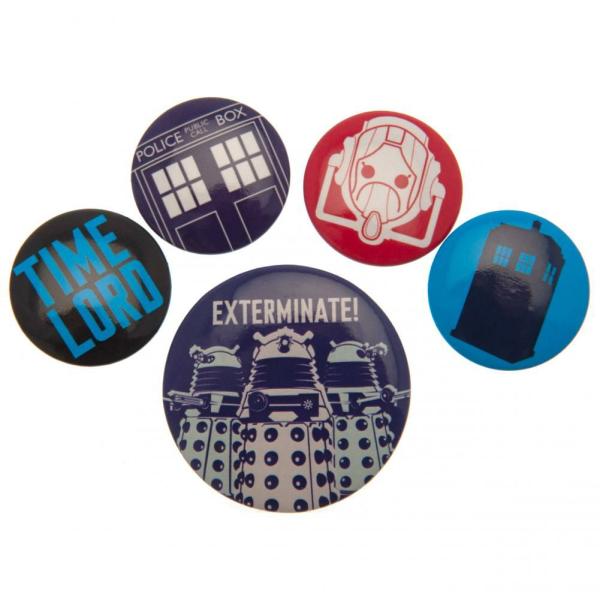 Clothing & Accessories | Doctor Who Button Badge Set Clothing & Accessories Clothing & Accessories