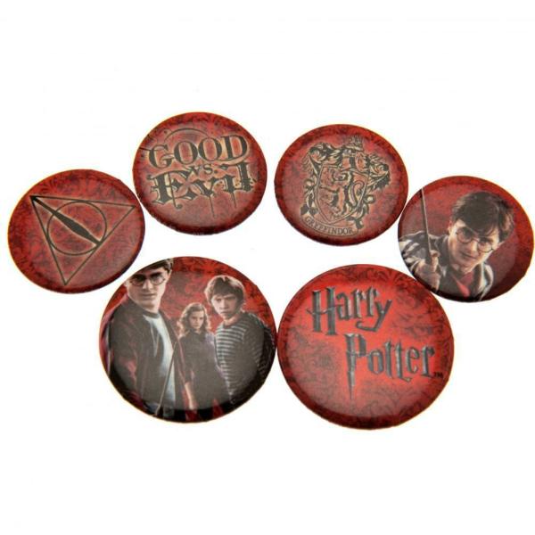 Clothing & Accessories | Harry Potter Button Badge Set Logo Clothing & Accessories Clothing & Accessories