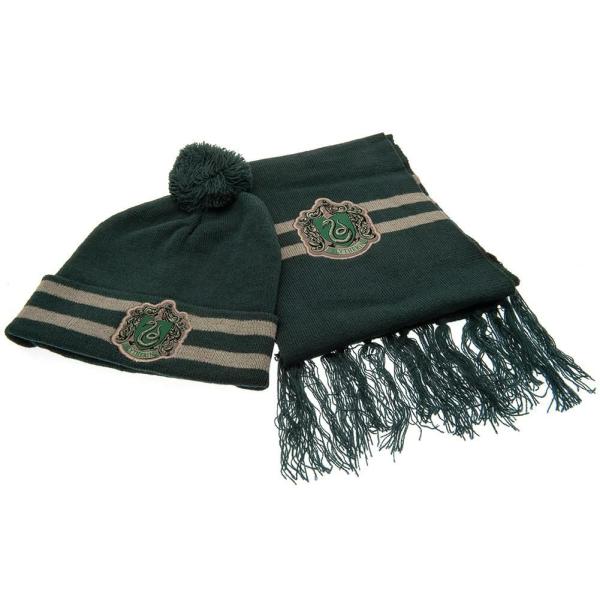 Clothing & Accessories | Harry Potter Junior Beanie & Scarf Slytherin Clothing & Accessories Clothing & Accessories