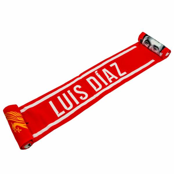 Clothing & Accessories | Official Liverpool FC Luis Diaz Scarf Clothing & Accessories Clothing & Accessories