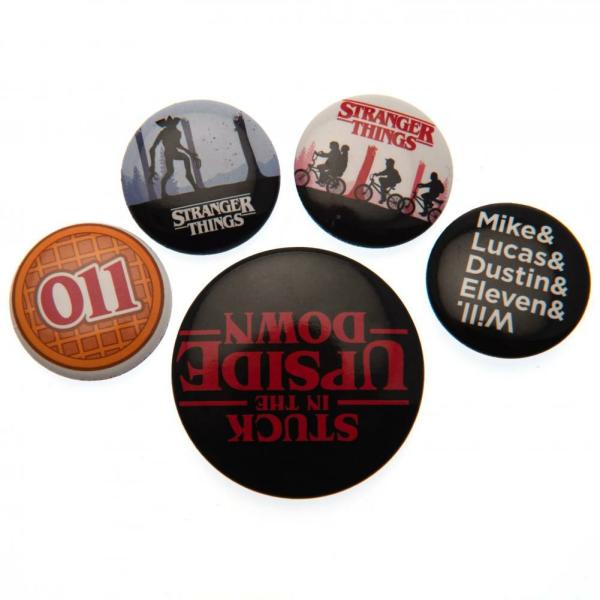 Clothing & Accessories | Stranger Things Button Badge Set Clothing & Accessories Clothing & Accessories