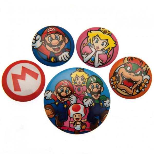 Clothing & Accessories | Super Mario Button Badge Set Clothing & Accessories Clothing & Accessories