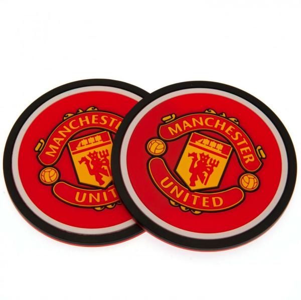 Drinkware | Manchester United FC 2pk Coaster Set Drinkware Drinkware