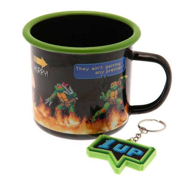 Drinkware | Teenage Mutant Ninja Turtle Enamel Mug & Keyring Set Drinkware Drinkware