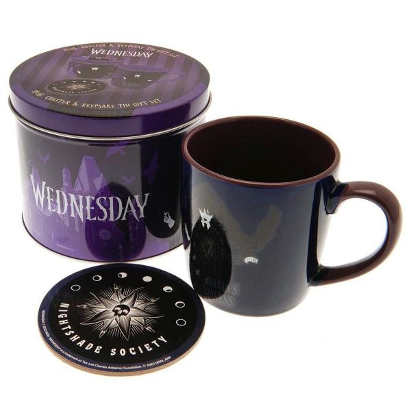 Drinkware | Wednesday Mug & Coaster Gift Tin Drinkware Drinkware