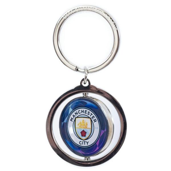 Executive Gifts | Manchester City FC UCL Spinner Keyring Executive Gifts Executive Gifts