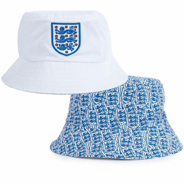 Hats, Scarves & Gloves | England FA Reversible White Bucket Hat Hats, Scarves & Gloves Hats, Scarves & Gloves