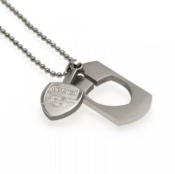 Jewellery & Watches | Arsenal FC Cut-Out Crest Dog Tag Chain Jewellery & Watches Jewellery & Watches