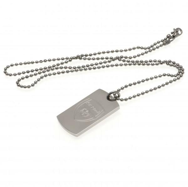 Jewellery & Watches | Arsenal FC Engraved Dog Tag & Chain Jewellery & Watches Jewellery & Watches