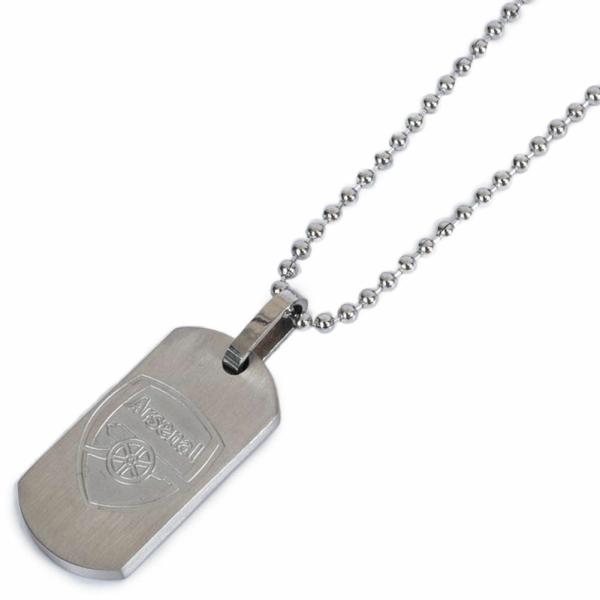 Jewellery & Watches | Arsenal FC Matt Finish Dog Tag Chain Jewellery & Watches Jewellery & Watches