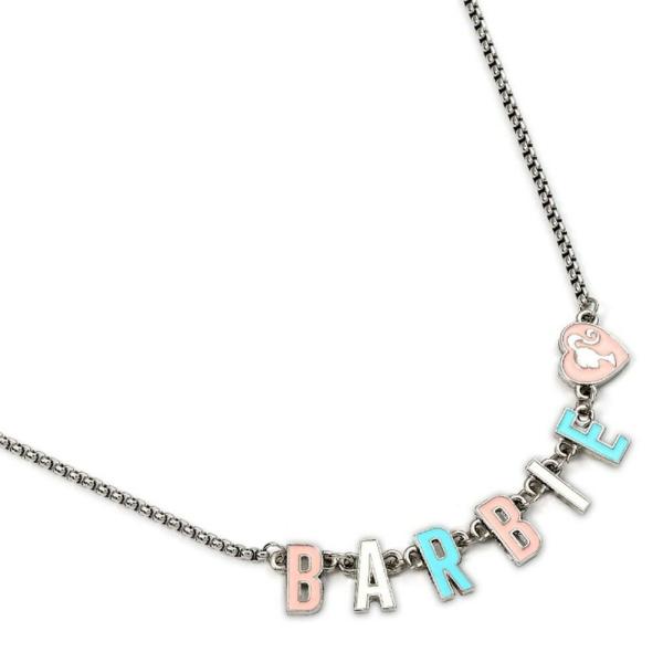 Jewellery & Watches | Barbie Silver Plated Enamel Letter Necklace Jewellery & Watches Jewellery & Watches