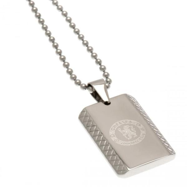 Jewellery & Watches | Chelsea FC Patterned Dog Tag Chain Jewellery & Watches Jewellery & Watches