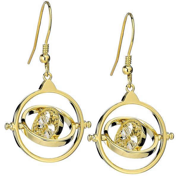 Jewellery & Watches | Harry Potter Gold Plated Crystal Earrings Time Turner Jewellery & Watches Jewellery & Watches