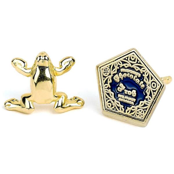 Jewellery & Watches | Harry Potter Gold Plated Earrings Chocolate Frog Jewellery & Watches Jewellery & Watches