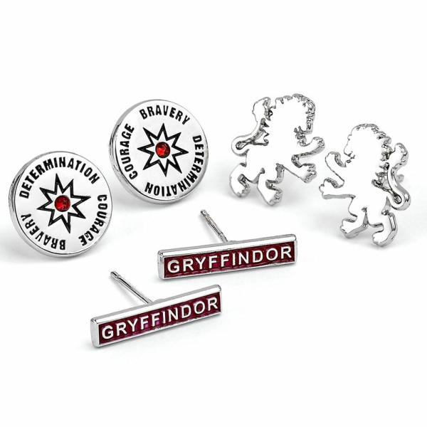 Jewellery & Watches | Harry Potter Silver Plated Earring Set Gryffindor Jewellery & Watches Jewellery & Watches