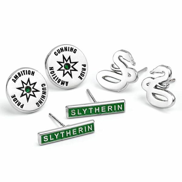 Jewellery & Watches | Harry Potter Silver Plated Earring Set Slytherin Jewellery & Watches Jewellery & Watches