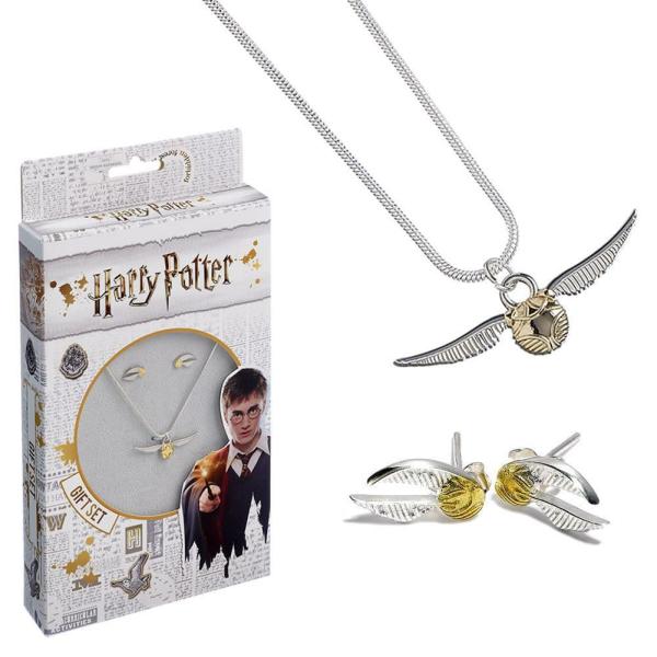 Jewellery & Watches | Harry Potter Silver Plated Necklace & Earrings Golden Snitch Jewellery & Watches Jewellery & Watches