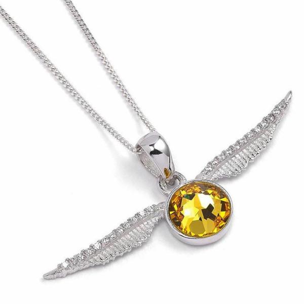 Jewellery & Watches | Harry Potter Sterling Silver Crystal Necklace Golden Snitch Jewellery & Watches Jewellery & Watches