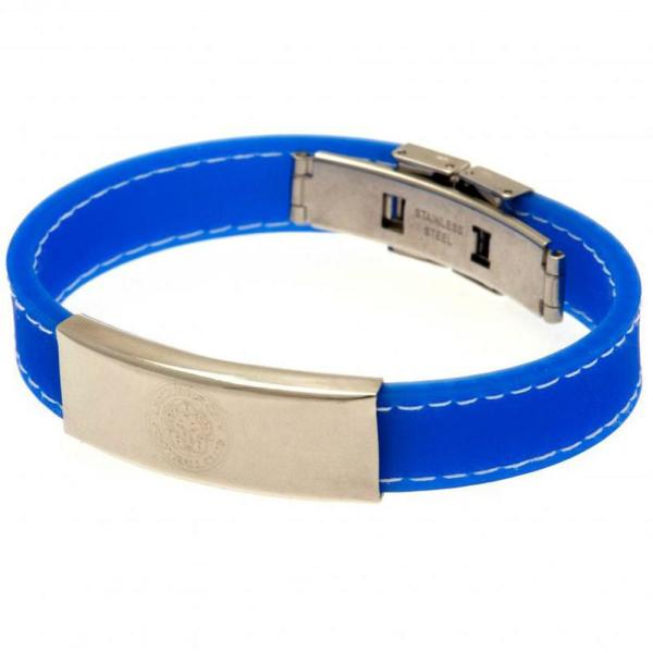 Jewellery & Watches | Leicester City FC Stitched Silicone Bracelet BL Jewellery & Watches Jewellery & Watches