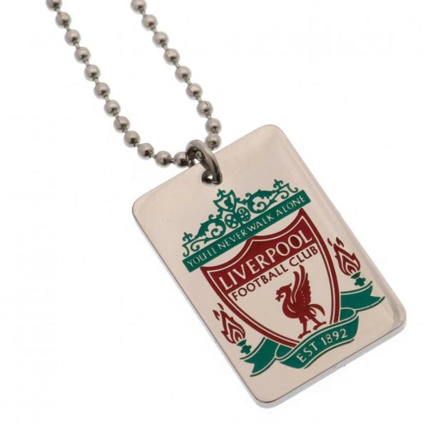 Jewellery & Watches | Liverpool FC Enamel Crest Dog Tag & Chain Jewellery & Watches Jewellery & Watches