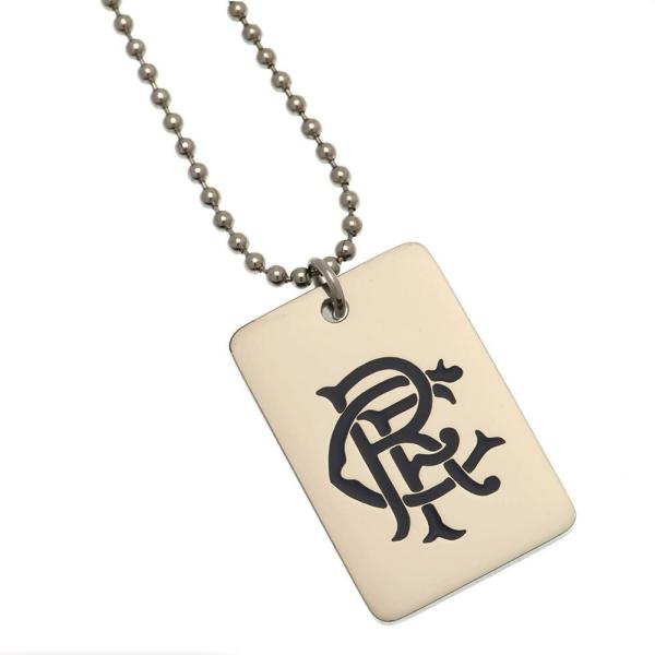 Jewellery & Watches | Official Rangers FC Enamel Crest Dog Tag Chain Jewellery & Watches Jewellery & Watches