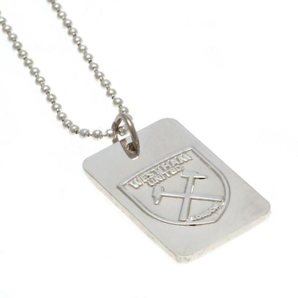 Jewellery & Watches | West Ham United FC Silver Plated Dog Tag & Chain Jewellery & Watches Jewellery & Watches