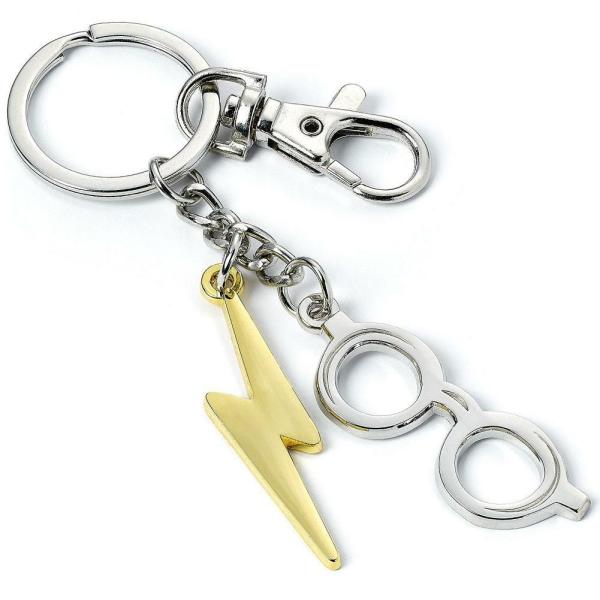 Keyrings & Keys | Harry Potter Charm Keyring Lightning Bolt & Glasses Keyrings & Keys Keyrings & Keys