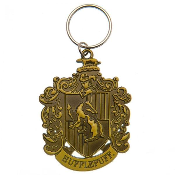 Keyrings & Keys | Harry Potter Debossed Metal Keyring Hufflepuff Keyrings & Keys Keyrings & Keys