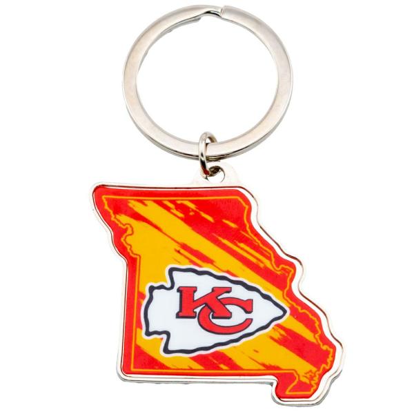 Keyrings & Keys | Kansas City Chiefs State Shape Keyring Keyrings & Keys Keyrings & Keys