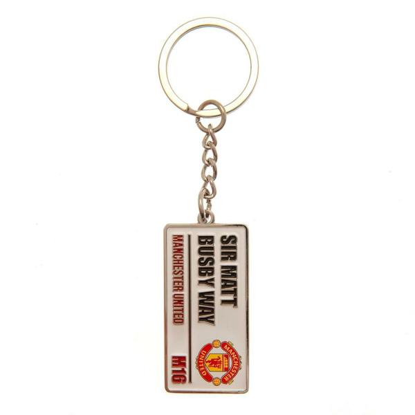 Keyrings & Keys | Manchester United FC Embossed Street Sign Keyring Keyrings & Keys Keyrings & Keys