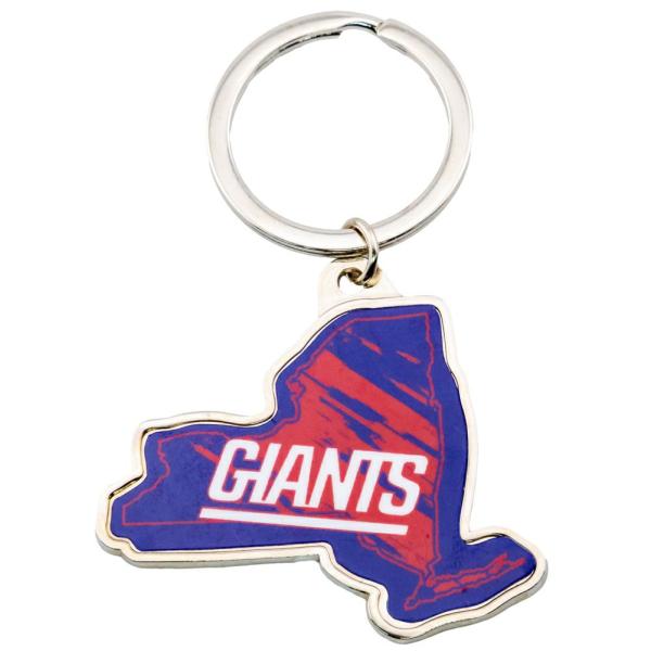 Keyrings & Keys | New York Giants State Shape Keyring Keyrings & Keys Keyrings & Keys