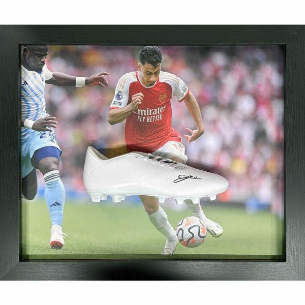 Signed Memorabilia | Arsenal FC Martinelli Signed Boot Framed Memorabilia Signed Memorabilia Signed Memorabilia