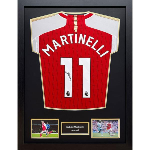 Signed Memorabilia | Arsenal FC Martinelli Signed Shirt Framed Signed Memorabilia Signed Memorabilia