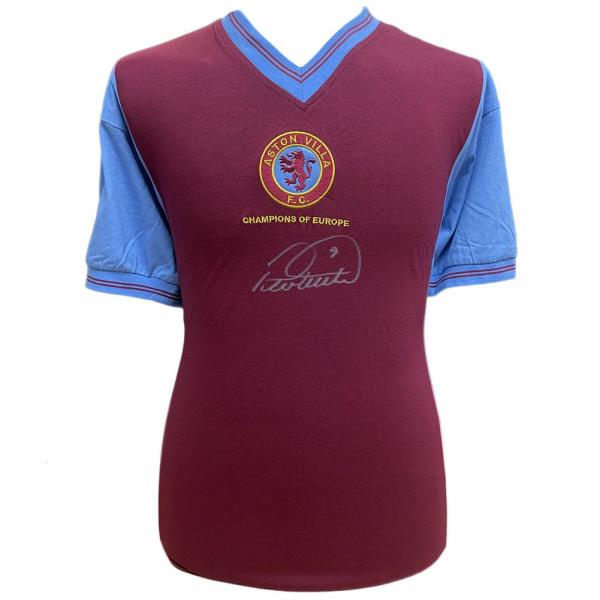 Signed Memorabilia | Aston Villa FC 1982 Withe Signed Shirt Signed Memorabilia Signed Memorabilia