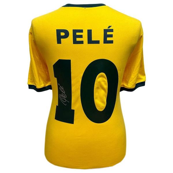 Signed Memorabilia | Authentic Brasil 1970 Pele Signed Shirt Signed Memorabilia Signed Memorabilia