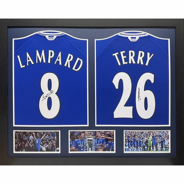 Signed Memorabilia | Authentic Chelsea FC Lampard & Terry Signed Shirts Dual Framed Signed Memorabilia Signed Memorabilia